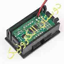 ولت مترسرخ قاب دار سه سیمه 0v-100v RED
