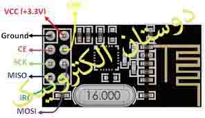 NRF24L01  ماژول اورجینال V3.1 برد بالا