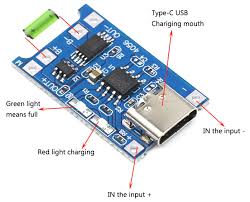 TP4056 1A Type-C ماژول باتری چارج لیتیوم 1 چیپ