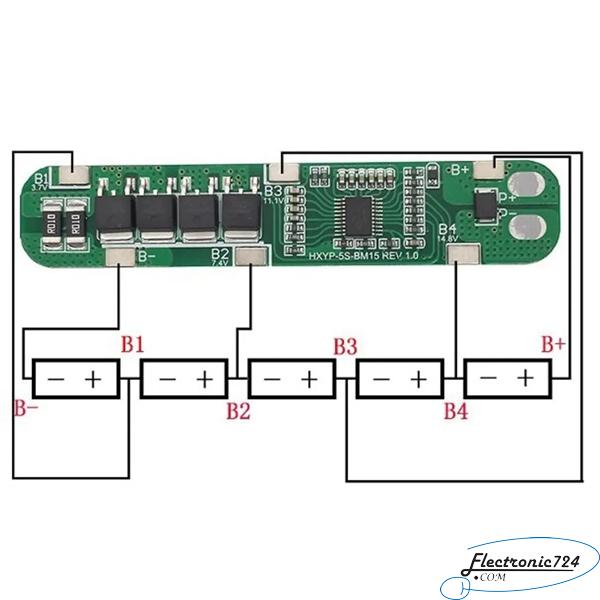 ماژول شارژر HX-5S-15A Lithium 5 Cell