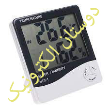 دماسنج ، رطوبت سنج و ساعت رومیزی مدل HTC-1