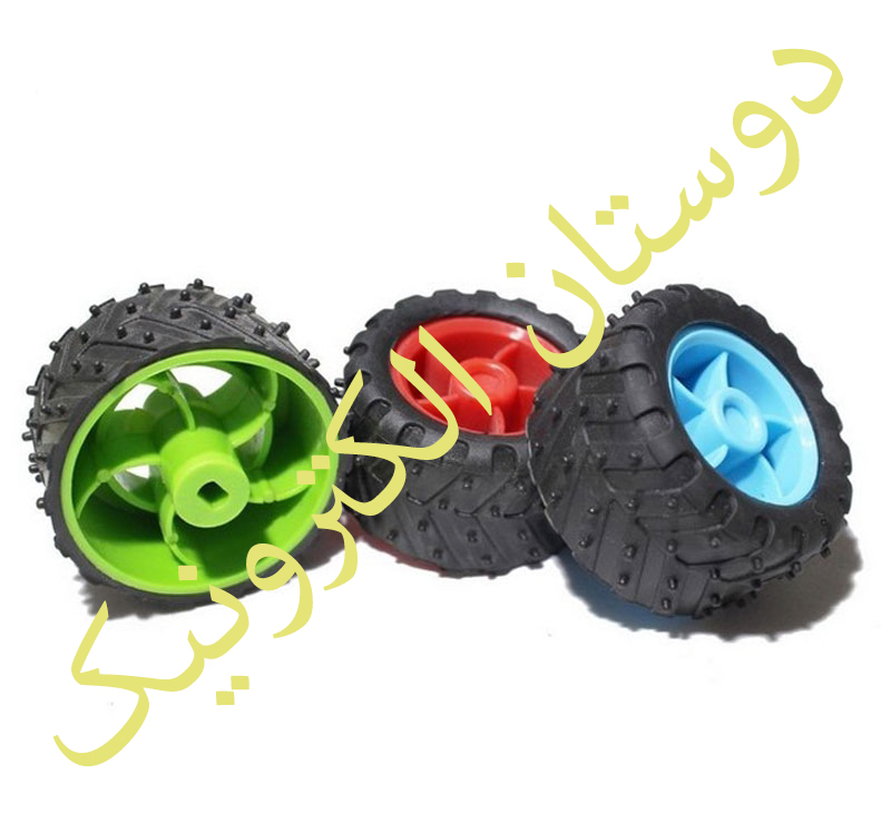چرخ ربات طرح داکار 5.2cm