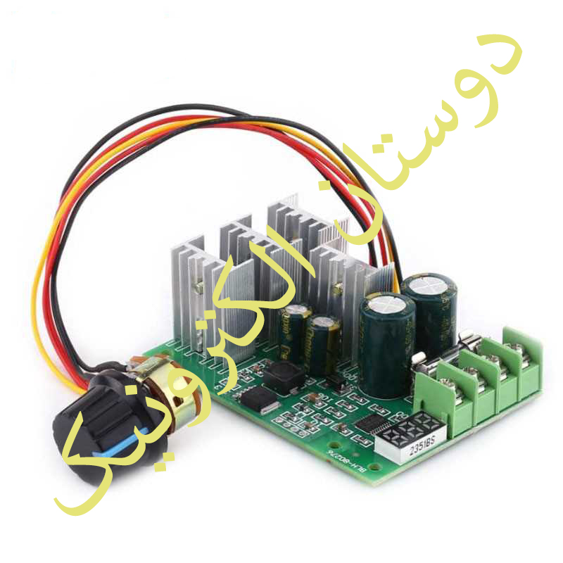 کنترل دور موتور 6V-60V 30A DC با نمایشگر