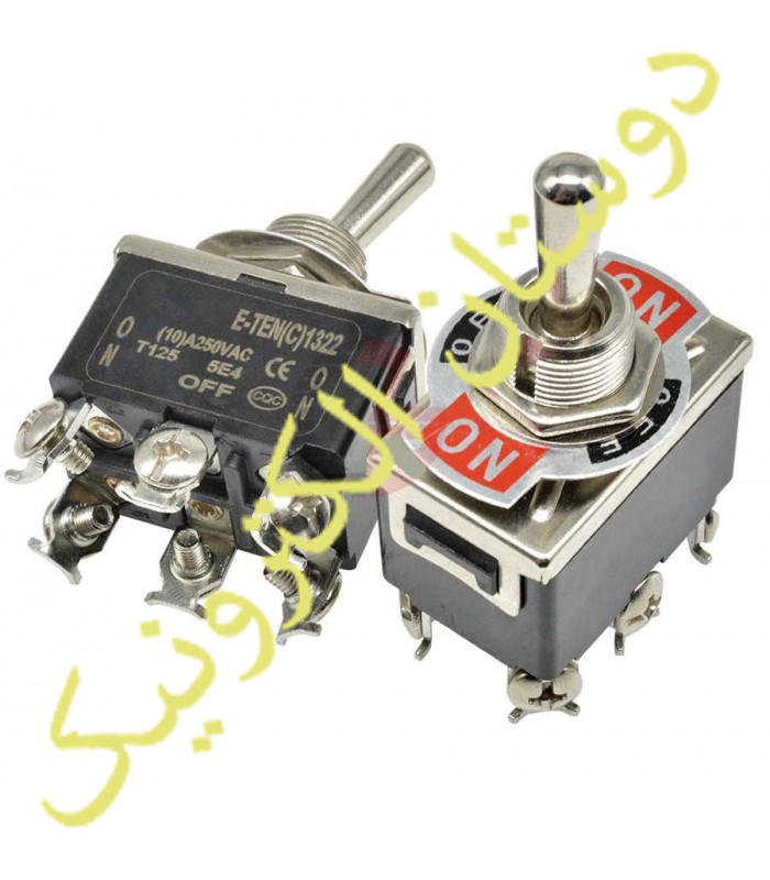 سوئیچ کلنگی بزرگ 3 حالته 6 پایه 15A وسط خاموش