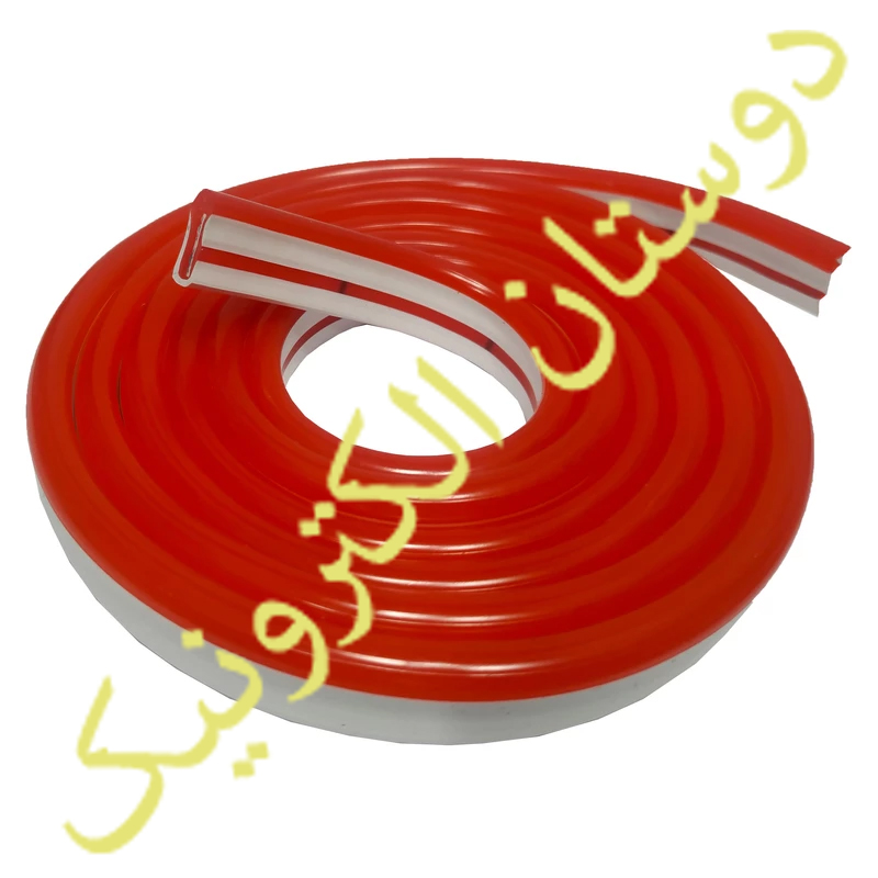 LED ریسه نئون فلکسی سرخ 12VDC