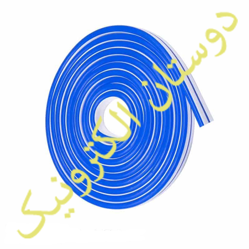 LED ریسه نئون فلکسی آبی 12VDC