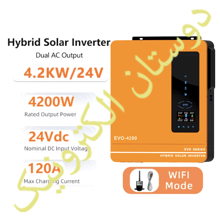 INVERTER HYBRID 4200W 24V BATT 60 - 500V SOLAR