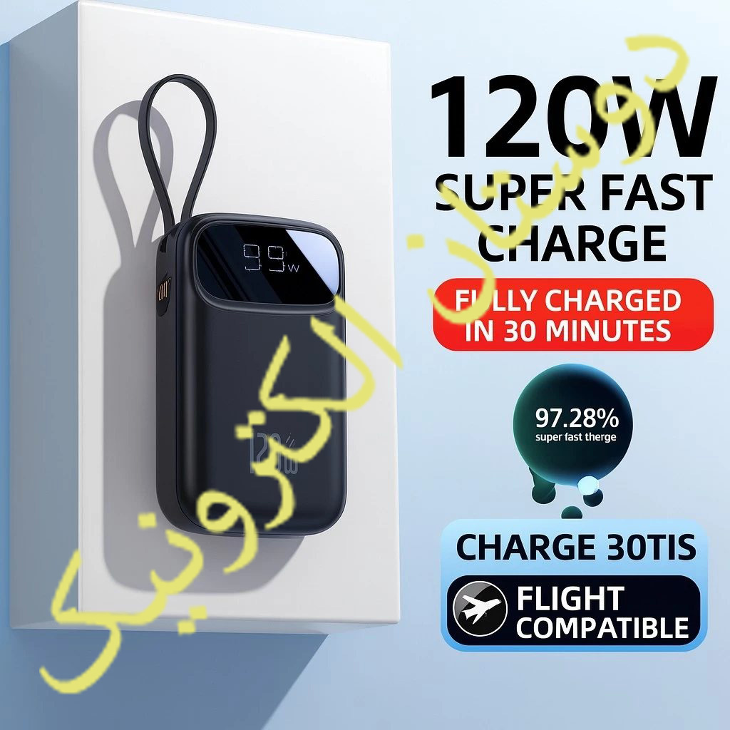 پاور بانک 120W Super Fast charging PD پاور بانک 120W Super Fast charging PD