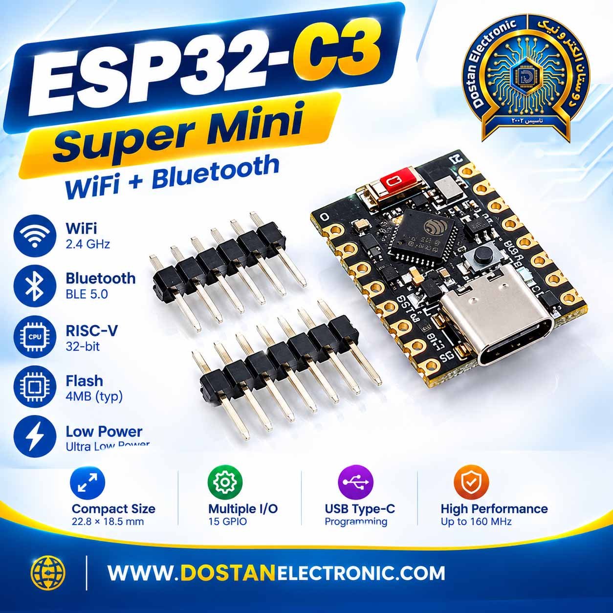 ESP32-C3 SuperMini WiFi Bluetooth